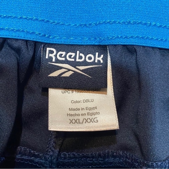 Reebok Men’s Birds Eye Mesh Short Speedwick Dress Blues Size XXL - Picture 3 of 6